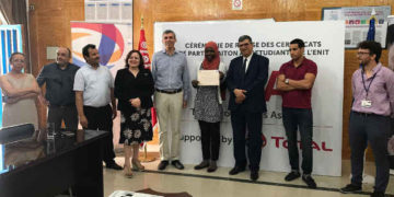 Tunisie : remise des certificats de participation à la formation TPA par Total Tunisie