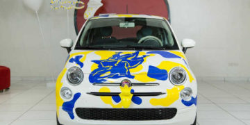 Tunisie : un modèle #SimplementHappy, customisé  de Fiat 500 par l’artiste tunisien Dali Diva