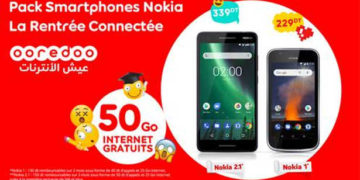 Tunisie :Ooredoo lance les packs « Rentrée» Nokia 1 et Nokia 2.1