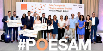 Tunisie : Brigitte Dumont, Directrice en charge de la RSE du Groupe Orange  préside la cérémonie de remise du Prix Orange de l’Entrepreneur Social