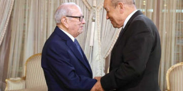 Tunisie : le chef de l’Etat reçoit le ministre français de l’Europe et des Affaires étrangères, Jean-Yves Le Drian