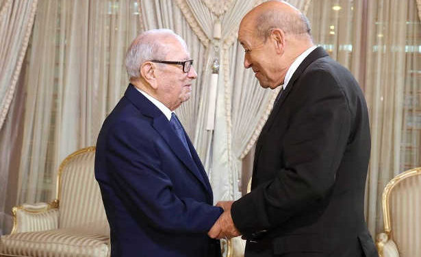 Tunisie : le chef de l’Etat reçoit le ministre français de l’Europe et des Affaires étrangères, Jean-Yves Le Drian