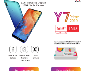 Tunisie : le Huawei Y7 Prime 2019 est Prêt pour la précommande