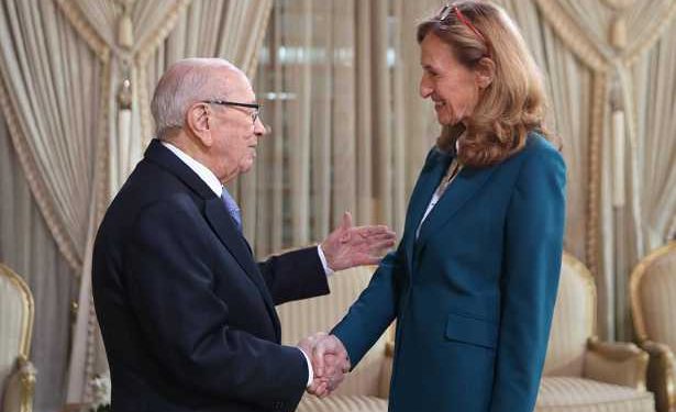 Tunisie : Le chef de l’Etat Beji Caied Essebsi reçoit Nicole BELLOUBET, Garde des Sceaux, Ministre de la Justice