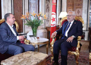 Tunisie : Le président de l’ARP Rached Ghannouchi reçoit le secrétaire général de l’UGTT Noureddine Taboubi