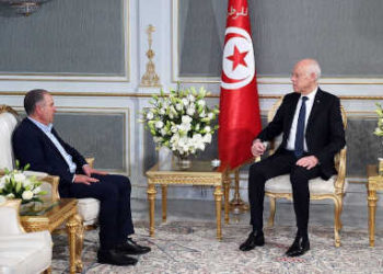 Tunisie : Le président de la République,  Kaïs Saïed reçoit le secrétaire général de l&rsquo;Union générale tunisienne du travail (UGTT), Noureddine Taboubi
