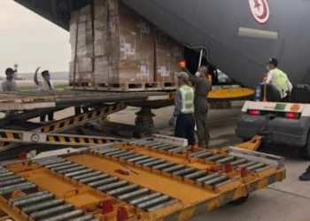 Chine-Tunisie : Expédition de l&rsquo;avion militaire tunisien avec des équipements médicales