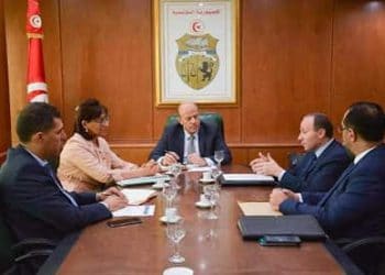 Tunisie : Réunion sur l’activité de l’établissement         « les Ateliers Mécaniques du Sahel AMS »  au ministre de l&rsquo;Industrie et des Petites et Moyennes Entreprises (PME)