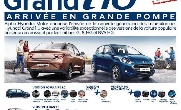 Tunisie : Arrivée de la nouvelle mini-citadine Hyundai Grand i10  Sur le marché tunisien