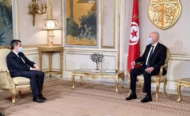 Tunisie : Le président de la République, Kaïs Saïed reçoit le ministre de l’Intérieur français, Gérald Darmanin