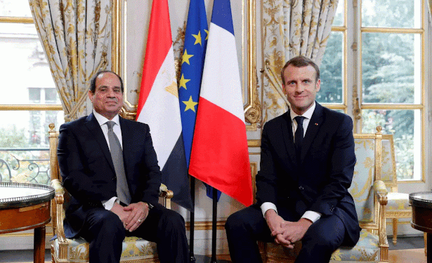Egypte :  le président Egyptien Abdel  Fattah Al-Sissi  en visite à Paris