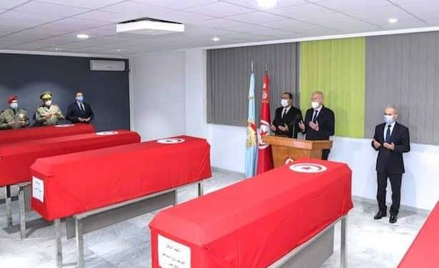 Tunisie : Le président de la République Kais Saied rend hommage aux martyrs de l&rsquo;institution militaire décédés  hier  3 février