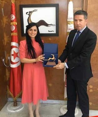 Tunisie : M. Refik Ali Onaner, Ambassadeur de Turquie en Tunisie reçu par la PDG de Tunisair