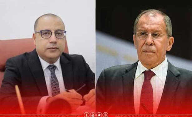 Tunisie : le chef du gouvernement Hichem Mechichi s’entretient avec le ministre russe des Affaires étrangères Sergueï Lavrov