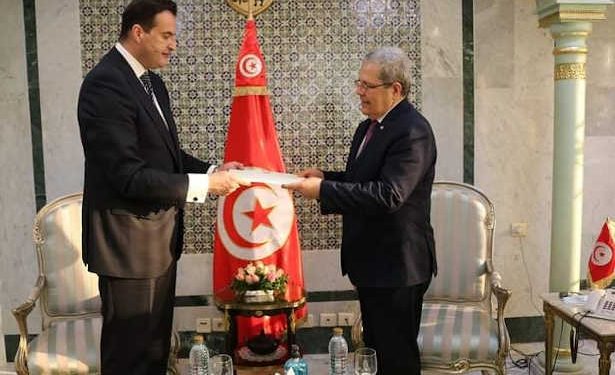 Tunisie : le ministre des affaires étrangères, de l&rsquo;Immigration et des Tunisiens à l&rsquo;étranger  reçoit M. Çağlar Fahri Çakiralp, le nouvel ambassadeur de la République turque en Tunisie