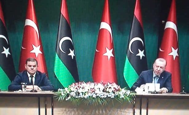 Le Président Turc reçoit le premier ministre du Gouvernement d’unité Nationale Abdelhamid Al-Dabaiba au Palais Présidentiel d’ Ankara