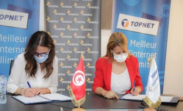 Tunisie : Signature d&rsquo;un partenariat stratégique entre TOPNET et ENACTUS Tunisie