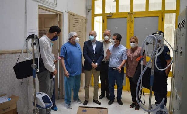 Tunisie : installation de deux machines médicales au service de covid à l’hôpital de yasminet de Ben Arous