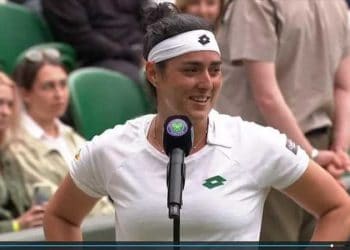 Tennis-wimbledon : L&rsquo; ambassadrice tunisienne de tennis  Ons Jabeur fait l&rsquo;exploit et bat le numéro 11 mondiale Muguruza