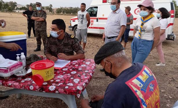Tunisie : La campagne militaire de vaccination se poursuit dans les gouvernorats de Médenine, Gabès, le Kef, Bizerte et Nabeul