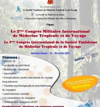 Tunisie : Démarrage des travaux du 2ème congrès militaire  international de médecine tropicale et de voyage