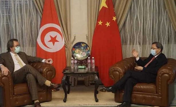 Tunisie : L&rsquo; Ambassadeur de Chine en Tunisie, ZHANG Jianguo reçoit Karim Siala, le Directeur de la chambre de commerce tunisio-chinoise