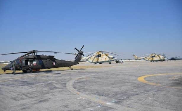 Tunisie : Un hélicoptère algérien  participe à l&rsquo;extinction de l&rsquo;incendie de mont Borj Cedria