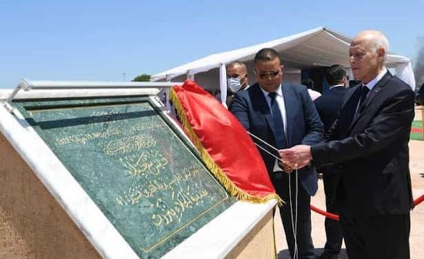 Tunisie : Le président de la République , Kaïs Saïed donne le coup d’envoi des travaux pour le nouveau pont de Bizerte
