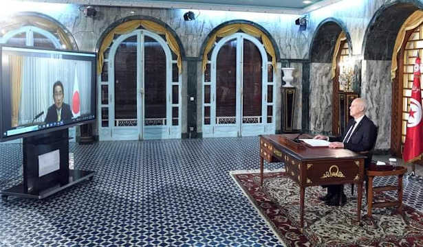Tunisie : Le chef de l’Etat, Kaïs Saïed s’entretient avec le Premier ministre japonais Fumio Kishida