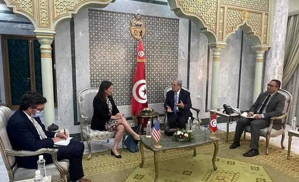 Tunisie-USA: Le processus de rectification de l’expérience démocratique en Tunisie au centre de l’entretien entre le ministre des Affaires étrangères, de la Migration et des Tunisiens à l’étranger, Othman Jerandi,  et Natasha Franceschi, chargée d’affaires à l’ambassade des Etats-Unis