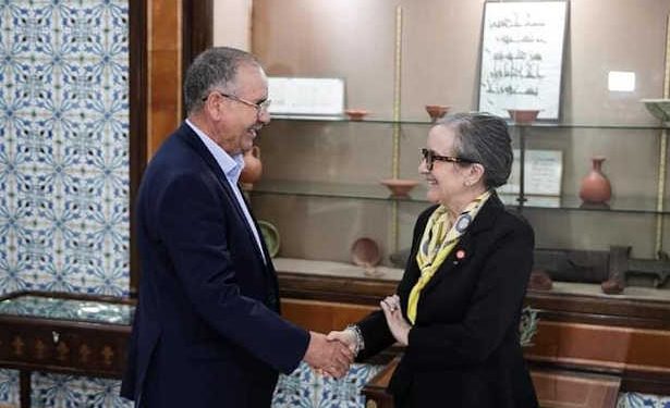 Tunisie : Le secrétaire général de l&rsquo;Union générale tunisienne du travail , Noureddine Taboubi présente à Najla Bouden le programme de réforme créé par l&rsquo;UGTT