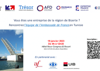 L’équipe Economique France en Tunisie à la rencontre des entreprises du gouvernorat de Bizerte, le 19 janvier 2023 à Bizerte