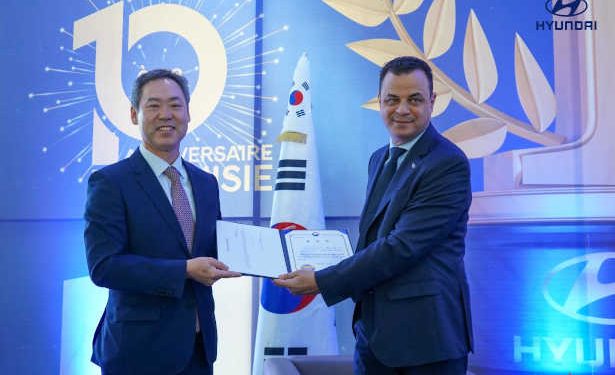 Tunisie :  Hyundai Tunisie et Mehdi Mahjoub reçoivent un certificat de mérite à l&rsquo;occasion de la 59ème Journée du commerce en Corée