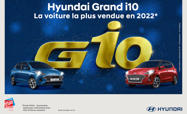 Tunisie : En 2022, la Hyundai Grand i10 confirme sa position