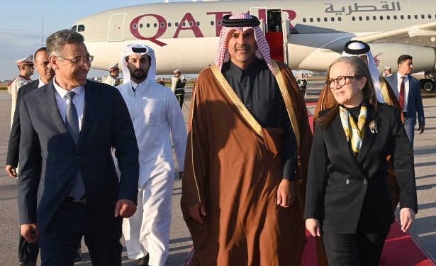 Tunisie : Le Premier ministre et ministre de l&rsquo;Intérieur du Qatar, Khaled ben Khalifa ben Abdelaziz Al Thani, en visite économique de deux jours en Tunisie