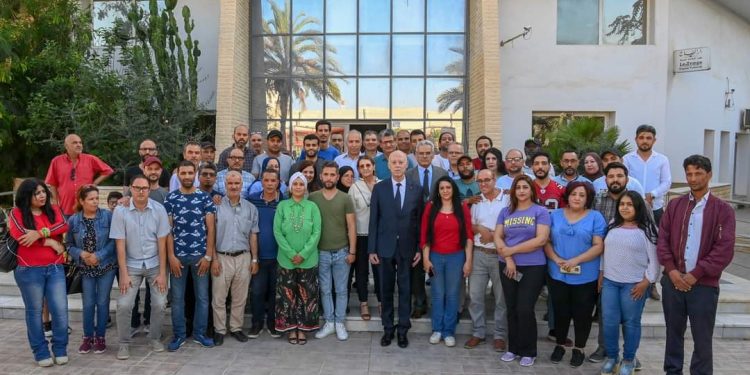 Tunisie : Le chef de l&rsquo;Etat , kais Saied en visite à Dar Assabah