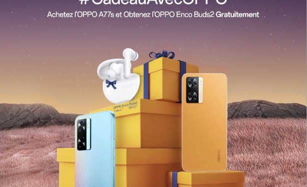 Tunisie :OPPO lance une promotion spéciale sur son smartphone   A77s accompagné des écouteurs sans fil Enco Buds2
