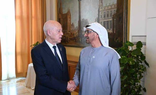 Tunisie : Le chef de l&rsquo;Etat, Kais Saïed s’entretient avec son homologue émirati à Rome