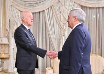 Tunisie: Le président de la république, Kaïs Saïed,reçoit le vice-président du Conseil, et ministre des Affaires étrangères italien, Antonio Tajani