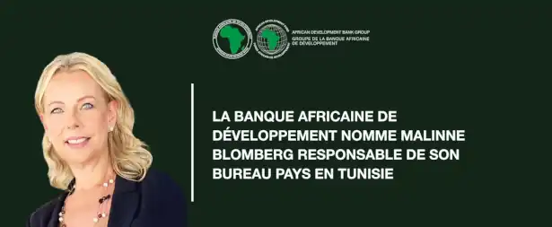 La Banque africaine de développement nomme Malinne Blomberg responsable de son bureau pays en Tunisie