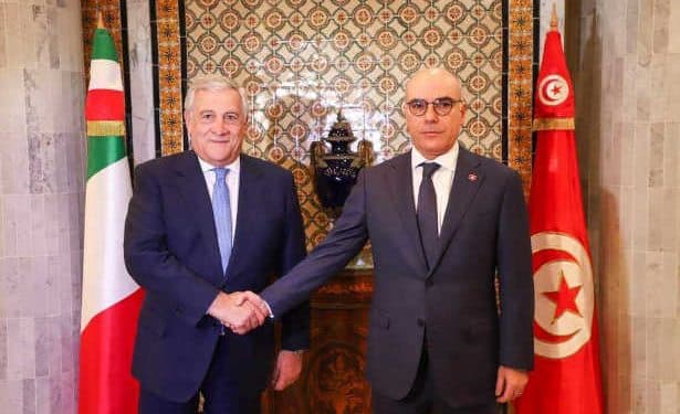 Tunisie : Le ministre des affaires étrangères reçoit Antonio Tajani, vice-Premier ministre italien et ministre des Affaires étrangères et de la Coopération internationale