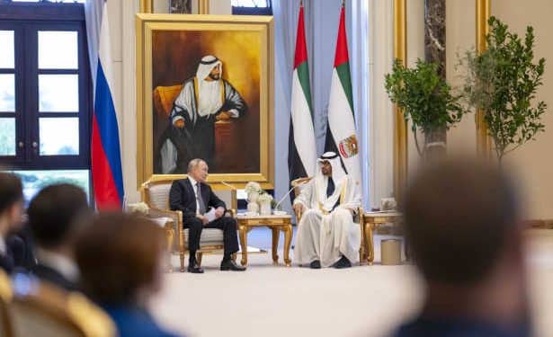 UAE : Les présidents des  Émirats arabes unis  et de la Russie discutent des relations bilatérales et des questions régionales et internationales