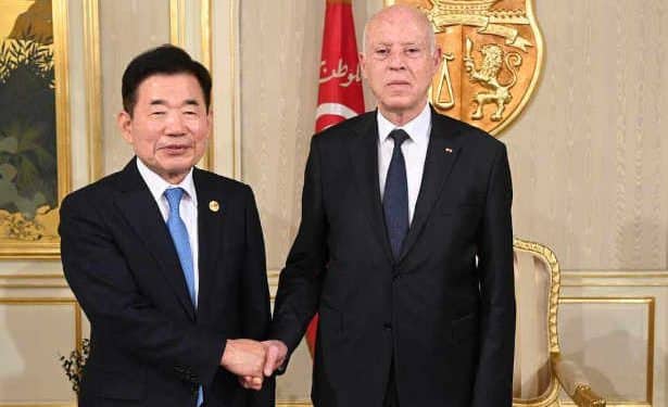 Tunisie : Le chef de l’Etat s’entretient avec le président de l&rsquo;Assemblée nationale de Corée du sud