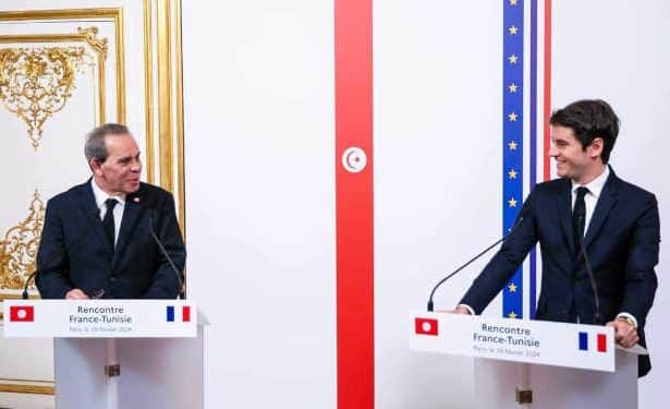Tunisie : Le chef du gouvernement reçu par son  homologue français, Gabriel Attal à Matignon