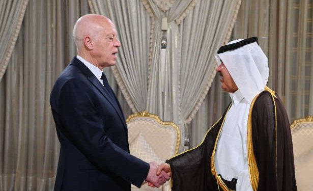 Tunisie: Le Président de la République, Kaïs Saïed,  reçoit S.E. l’Ambassadeur de l’Etat du Qatar en Tunisie Saad bin Nasser Al-Humaidi, à l’occasion de la fin de sa mission