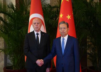 Tunsiie : Rencontre entre le président de la République et Zhao Leji, président du Comité permanent de l’Assemblée nationale populaire de Chine à Pékin