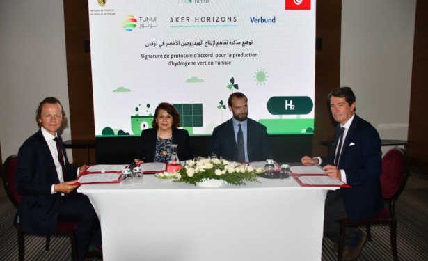 Tunisie : Signature de six protocoles d&rsquo;accord pour la production d&rsquo;hydrogène vert en Tunisie