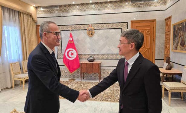 Tunisie : Le Secrétaire d&rsquo;État auprès du Ministre des Affaires Etrangères reçoit Wan Li, Ambassadeur de la République Populaire de Chine en Tunisie