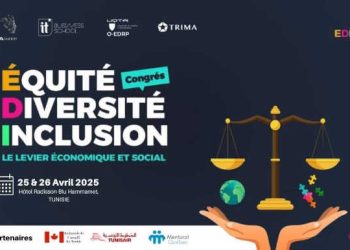 Tunisie : L’Ambassade du Canada en Tunisie s’associe au Congrès International sur l’Équité, la Diversité et l’Inclusion en Tunisie qui se tiendra les 25 et 26 avril 2025, à Hammamet