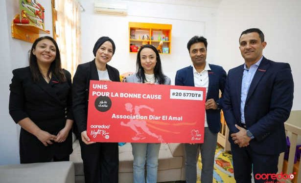 Ooredoo Tunisie reverse les fonds de la Ooredoo Night Run by Xiaomi à l’association Diar El Amal